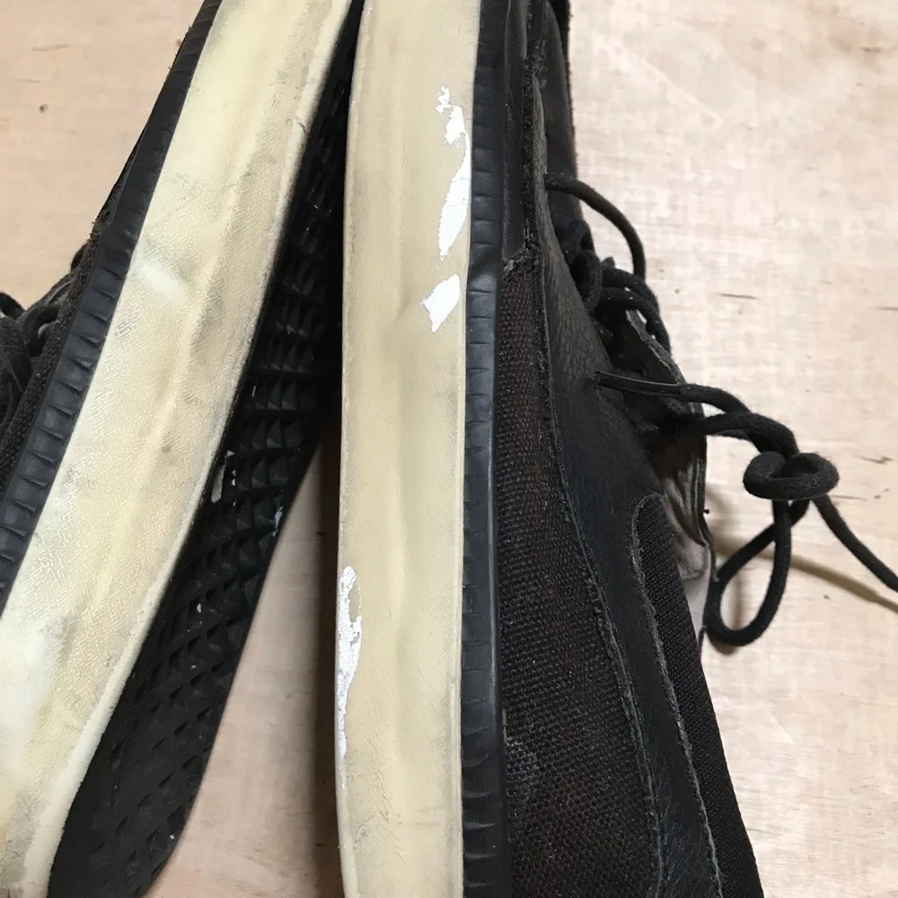 Vans OTW Black Leather Lace-Up Casual Sneakers Size 7.5
